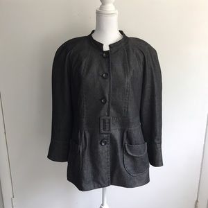 Willi Smith dark denim Blazer with 3/4 sleeves